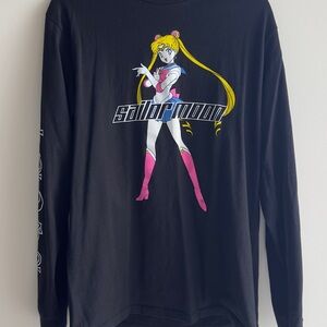 Sailor Moon Black Long Sleeve Shirt